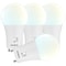 Luxrite A19 GU14 LED Light Bulbs 9W 60W Equivalent 800LM 5CCT 2700K-5000K Dimmable GU24 Base, 4PK LR21466-4PK - alternate 1